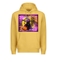 Antique Gold witchy cat tumbler Premium Hoodie - BundleAndBundleShop