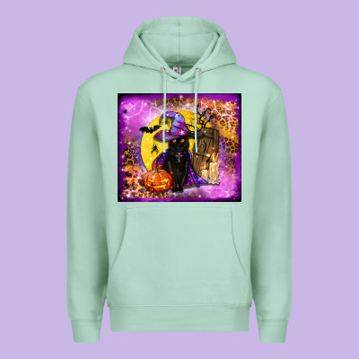 Witchy Cat Tumbler Premium Hoodie Designed By Bundleandbundleshop