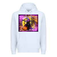 White witchy cat tumbler Premium Hoodie - BundleAndBundleShop