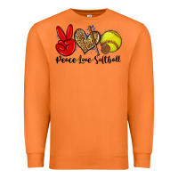 Carrot peace love softball Premium Sweatshirt - Zillion Design Studio