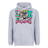 Heather Grey love my patients nurse Heavyweight Hoodie - RanaPortraitStore