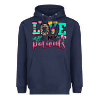 Navy love my patients nurse Heavyweight Hoodie - RanaPortraitStore