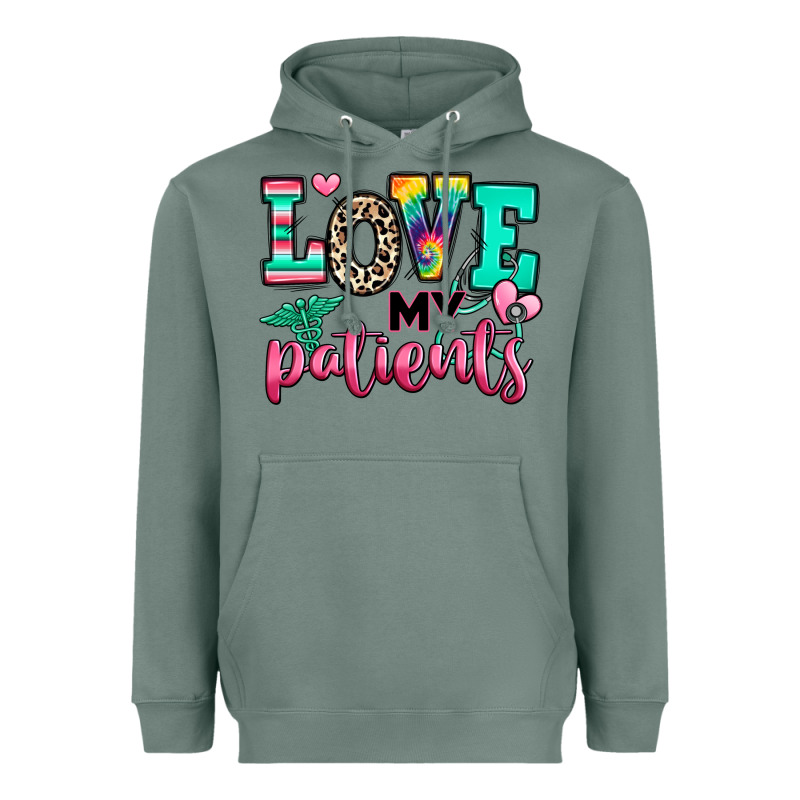 Love My Patients Nurse Heavyweight Hoodie by RanaPortraitStore | Teevron