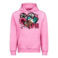 Fuchsia Pink lpn licensed practical nurse hearts Urban Hoodie - Jasminsmagicworld