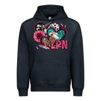 Navy lpn licensed practical nurse hearts Urban Hoodie - Jasminsmagicworld