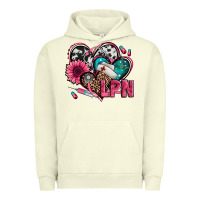 Pigment Pistachio lpn licensed practical nurse hearts Urban Hoodie - Jasminsmagicworld