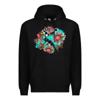 Black race sunflower patches Premium Hoodie - AdoDesignShop