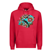 Cardinal race sunflower patches Premium Hoodie - AdoDesignShop