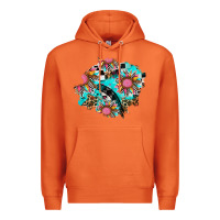 Carrot race sunflower patches Premium Hoodie - AdoDesignShop
