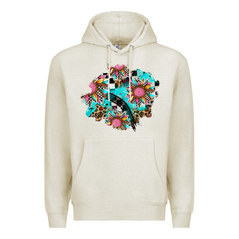 Race Sunflower Patches Premium Hoodie by AdoDesignShop | Teevron