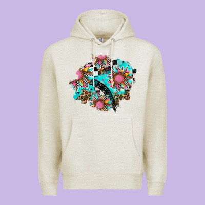 Race Sunflower Patches Premium Hoodie Designed By Adodesignshop