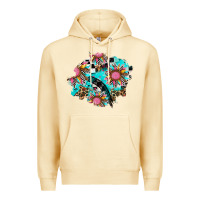 Pina Colada race sunflower patches Premium Hoodie - AdoDesignShop