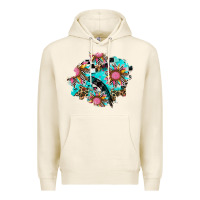 Tofu race sunflower patches Premium Hoodie - AdoDesignShop