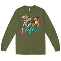 Army Green western nurse rn  life Long Sleeve Tee - BarkalooDesign