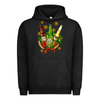 Pigment Black beer bottle party set for christmas Urban Hoodie - AdoDesignShop