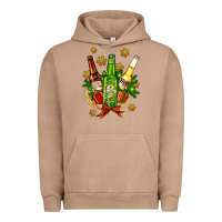 Pigment Burro beer bottle party set for christmas Urban Hoodie - AdoDesignShop