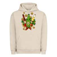 Pigment French Oak beer bottle party set for christmas Urban Hoodie - AdoDesignShop