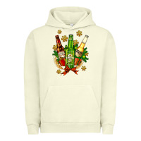 Pigment Pistachio beer bottle party set for christmas Urban Hoodie - AdoDesignShop