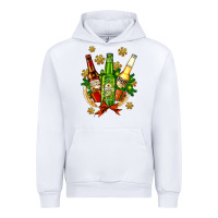 White beer bottle party set for christmas Urban Hoodie - AdoDesignShop