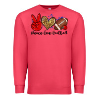 Cardinal peace love football Premium Sweatshirt - Zillion Design Studio