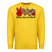 Lemon peace love football Premium Sweatshirt - Zillion Design Studio