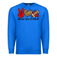 True Royal peace love football Premium Sweatshirt - Zillion Design Studio