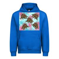 Cobalt dinosaur stegosaurus Urban Hoodie - Artiststas