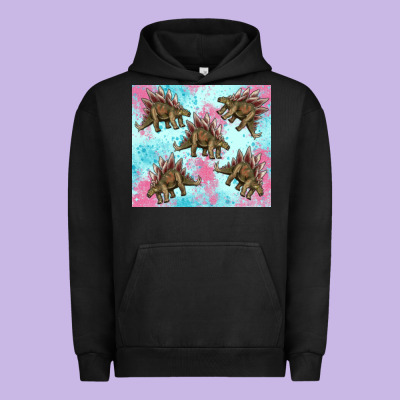 Dinosaur Stegosaurus Urban Hoodie Designed By Artiststas