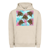 Pigment French Oak dinosaur stegosaurus Urban Hoodie - Artiststas