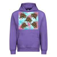 Tulip dinosaur stegosaurus Urban Hoodie - Artiststas