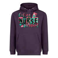 Plum coffee nurse repeat Heavyweight Hoodie - RanaPortraitStore