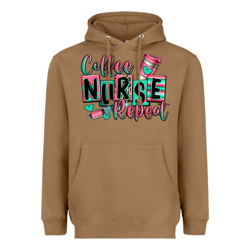 Coffee Nurse Repeat Heavyweight Hoodie by RanaPortraitStore | Teevron
