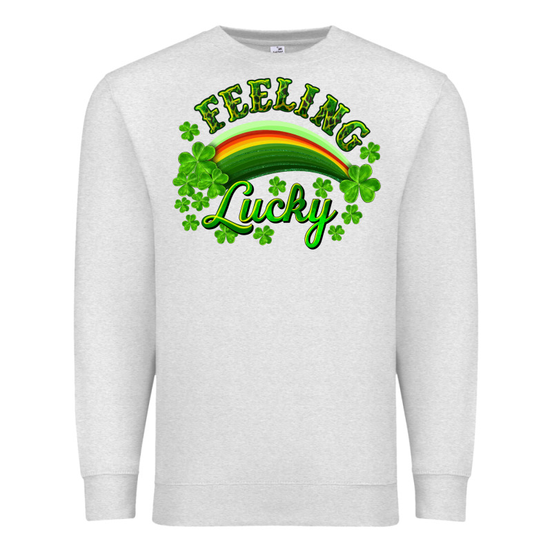 Feeling Lucky With Rainbow Premium Sweatshirt by RanaPortraitStore | Teevron