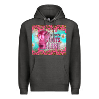 Charcoal Heather Breast cancer  no one fıghts alone tumbler Premium Hoodie - Artiststas