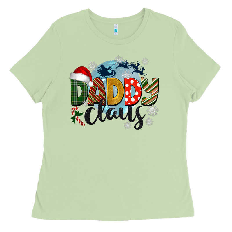 Daddy Claus Christmas Ladies Tee by BarkalooDesign | Teevron