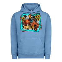 Pigment Pebble Blue western rodeo Urban Hoodie - JahusDesignShop