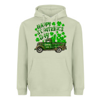 Matcha happy st. patricks day shamrock farm truck Heavyweight Hoodie - RanaPortraitStore