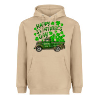 Mushroom happy st. patricks day shamrock farm truck Heavyweight Hoodie - RanaPortraitStore