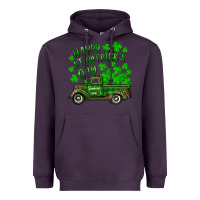 Plum happy st. patricks day shamrock farm truck Heavyweight Hoodie - RanaPortraitStore