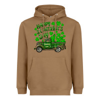 Toasted Coconut happy st. patricks day shamrock farm truck Heavyweight Hoodie - RanaPortraitStore