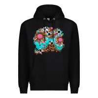 Black race sunflower patches Premium Hoodie - AdoDesignShop