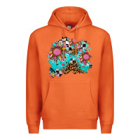 Carrot race sunflower patches Premium Hoodie - AdoDesignShop