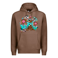 Chestnut race sunflower patches Premium Hoodie - AdoDesignShop