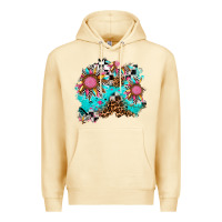 Pina Colada race sunflower patches Premium Hoodie - AdoDesignShop