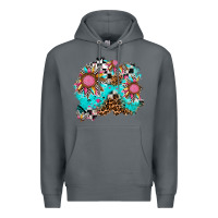 Rock race sunflower patches Premium Hoodie - AdoDesignShop