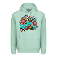 Seafoam race sunflower patches Premium Hoodie - AdoDesignShop