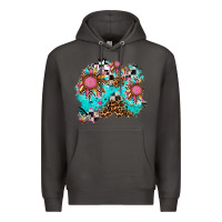 Smoke race sunflower patches Premium Hoodie - AdoDesignShop