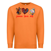 Carrot peace love art Premium Sweatshirt - texasbilliewilder