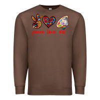 Chestnut peace love art Premium Sweatshirt - texasbilliewilder