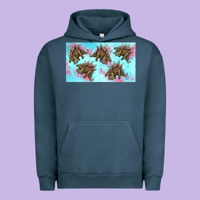 Dinosaur Stegosaurus Sippy Cup Urban Hoodie Designed By Artiststas